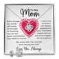Mom Jewelry Gift Love Knot Set Necklace & Earrings
