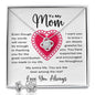 Mom Jewelry Gift Love Knot Set Necklace & Earrings
