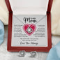 Mom Jewelry Gift Love Knot Set Necklace & Earrings