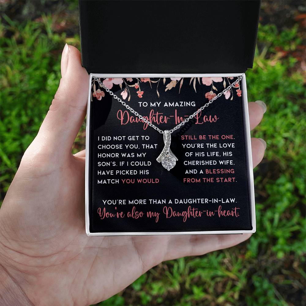 Gift for Daughter In Law, From Mother-In Law Jewelry Gift Necklace