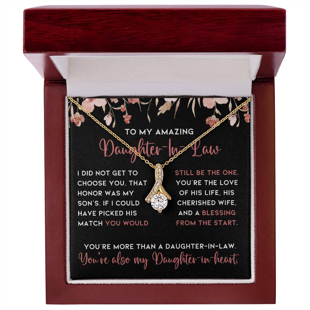 Gift for Daughter In Law, From Mother-In Law Jewelry Gift Necklace