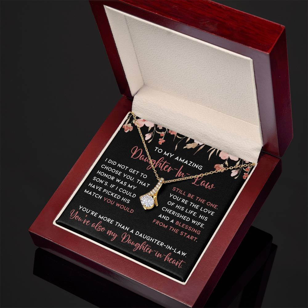 Gift for Daughter In Law, From Mother-In Law Jewelry Gift Necklace