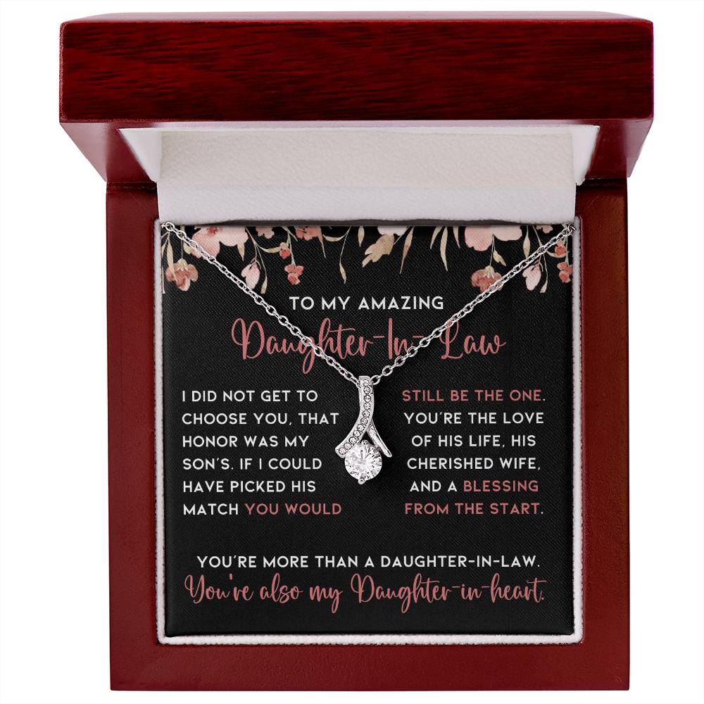 Gift for Daughter In Law, From Mother-In Law Jewelry Gift Necklace