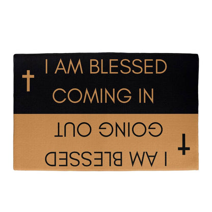 I Am Blessed Door Mat -  Front Door Mat - Housewarming Gift - Apartment Door Mat - Indoor Doormat - Christmas Gifts
