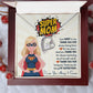 Super Mom - Forever Love Heart Pendant Necklace - Gift For Mom